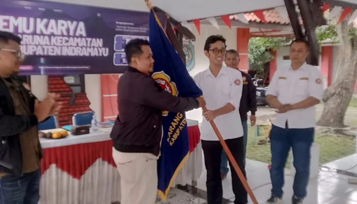 Andi Sutrisno, S.Pd, Ketua Karang Taruna Kecamatan Sindang Masa Bakti 2025-2030 Resmi Dikukuhkan